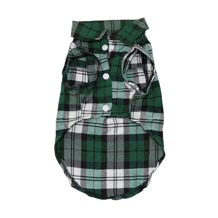 Summer Pet Dog Clothes for Small Dogs Fashion Cotton Cat Dog Plaid Shirt - Reluova