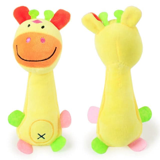 60334 Funny Animal Shape Pet Puppy Dog Toys Soft Plush Sound Squeaky Chew Toy, Size:21x7.3cm(Deer)-Reluova