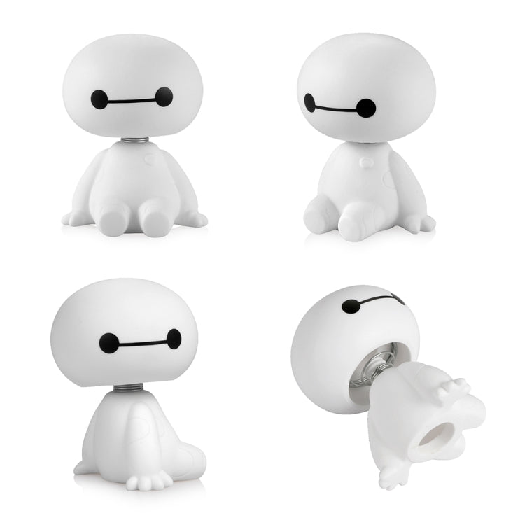 Cartoon Plastic Baymax Robot Shaking Head Figure Car Ornament ÎҵÄÉ̵ê