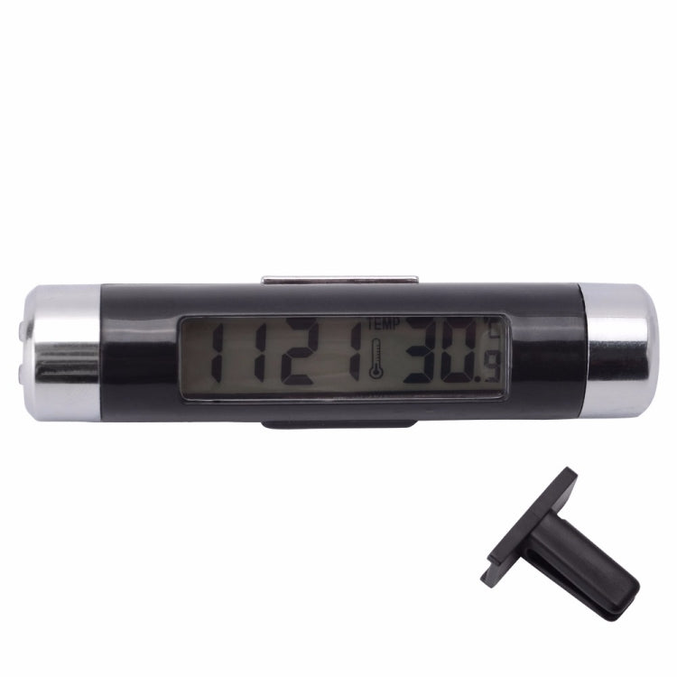 2 in 1 Car Auto Thermometer Clock Calendar LCD Display Screen-Reluova