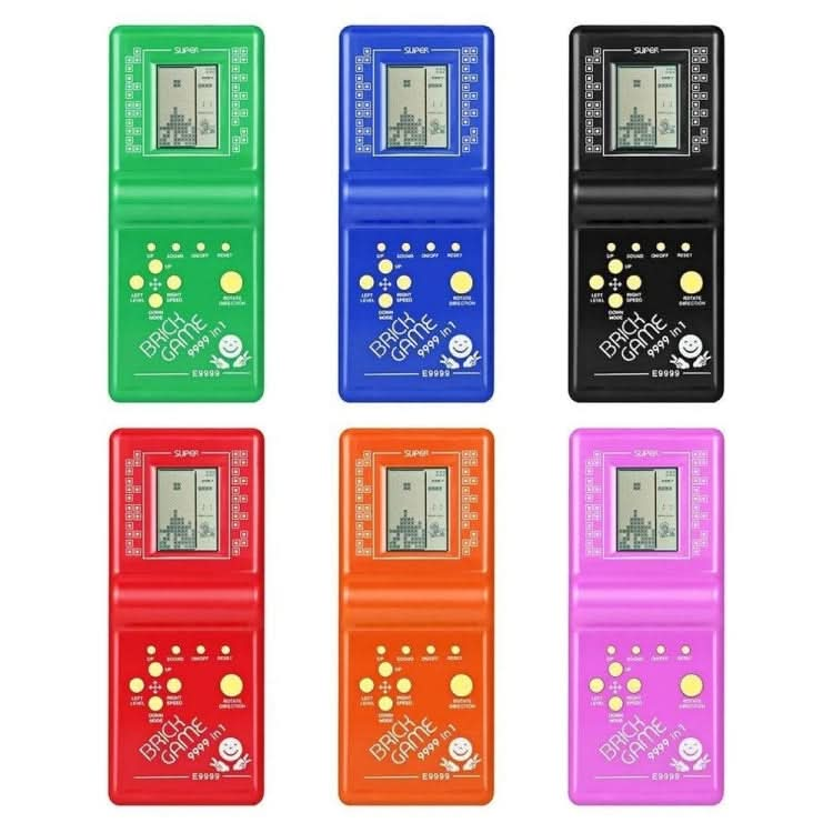 Classic Tetris Brick Game Handheld Game Console, Bulit-in 7 Kinds Games, Random Color Delivery Reluova