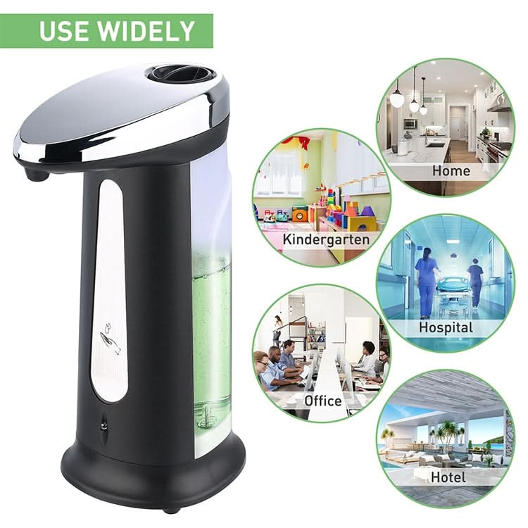 400ml Automatic Liquid Soap Dispenser Bathroom Kitchen Touchless ABS Electroplated Smart Sensor Soap Dispenser-Reluova