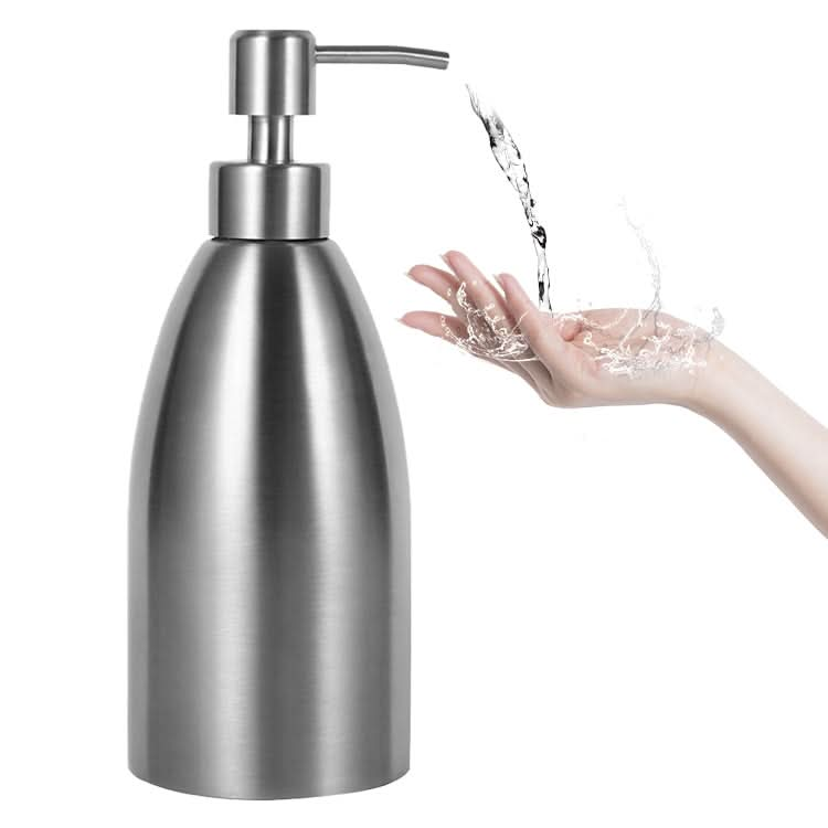 500ml Stainless Steel Soap Dispenser Kitchen Bathroom Shampoo Box Detergent Bottle-Reluova