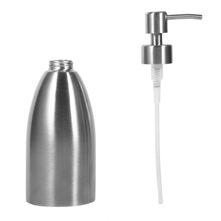 500ml Stainless Steel Soap Dispenser Kitchen Bathroom Shampoo Box Detergent Bottle