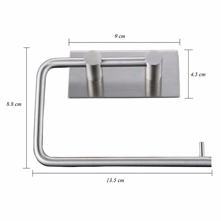 RD9181 304 Stainless Steel Self-Adhesive Tissue Rack Toilet Paper Roll Holder Hangers Reluova