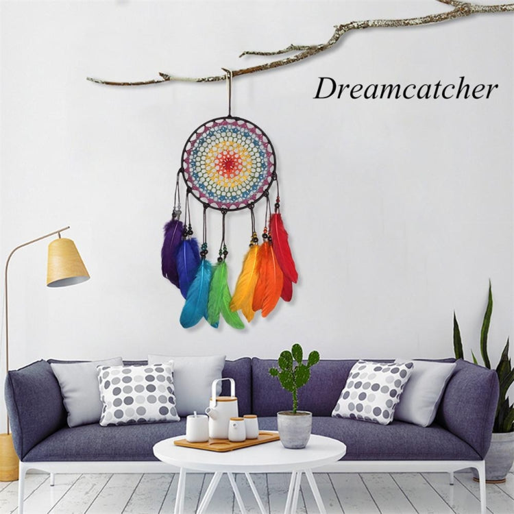 Creative Hand-Woven Crafts Colorful Dream Catcher Home Car Wall Hanging Decoration My Store