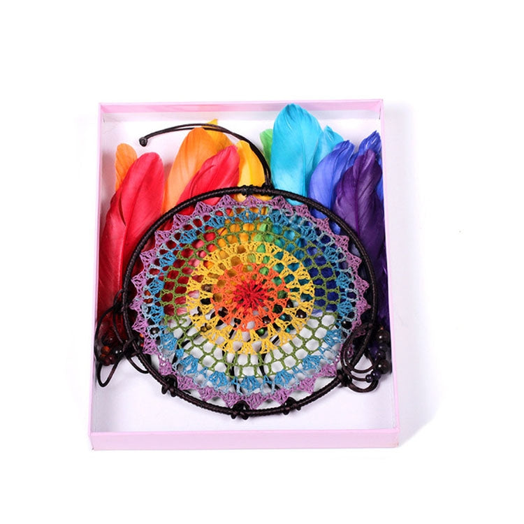 Creative Hand-Woven Crafts Colorful Dream Catcher Home Car Wall Hanging Decoration My Store