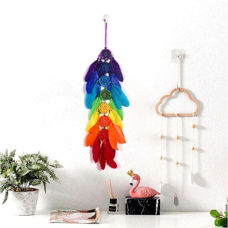 Creative Hand-Woven Crafts Colorful Dream Catcher Home Car Wall Hanging Decoration My Store