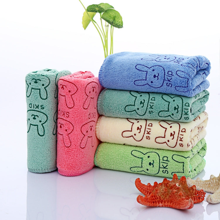 25*50cm Cute Baby Kid Towel Face Microfiber Absorbent Drying Bath Beach Towel Washcloth Swimwear Baby Towel Cotton Kids Towel My Store