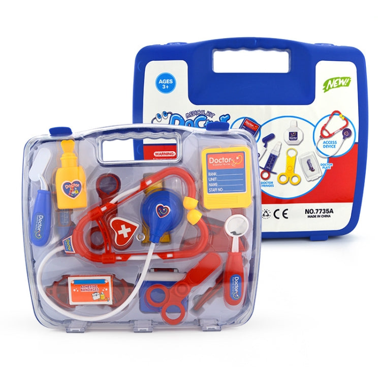 Simulation Stethoscope Set Portable Medicine Box Child Doctor Role Playing Toy Reluova