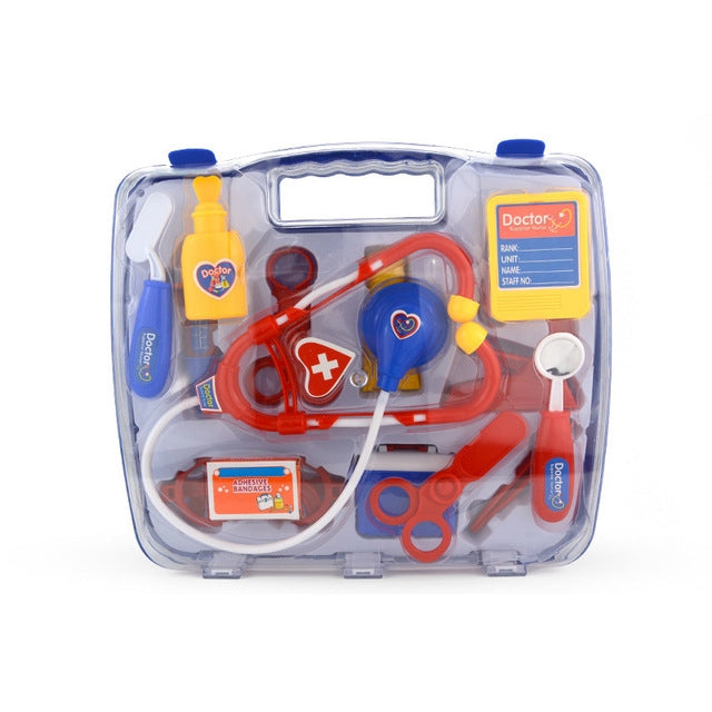 Simulation Stethoscope Set Portable Medicine Box Child Doctor Role Playing Toy