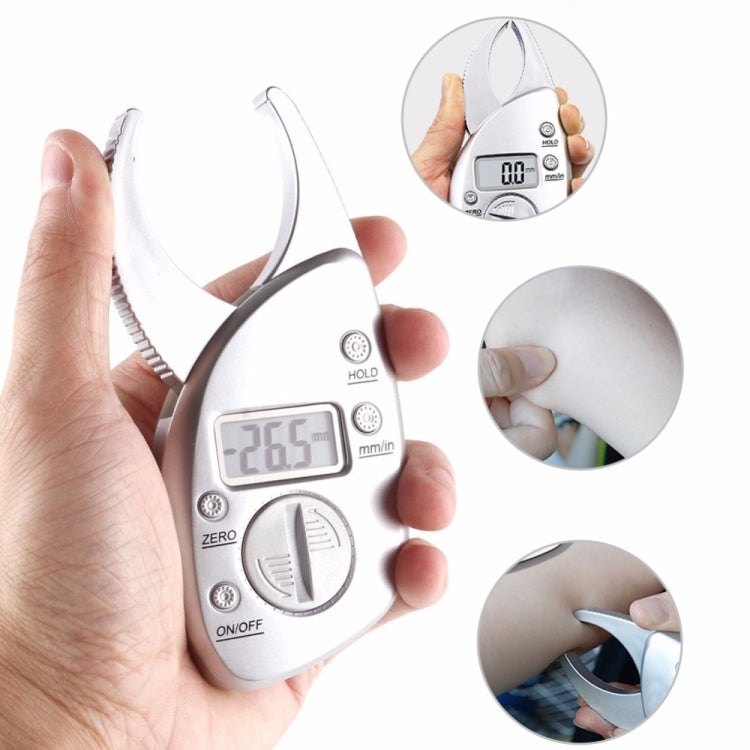 0-50MM Electronic Digital Display Fat Measurement Caliper Waist Circumference Ruler