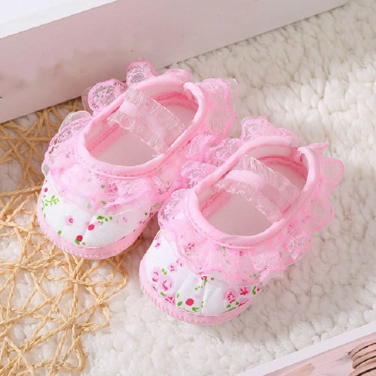 Baby Lace Bow Soft Bottom Shoes Reluova