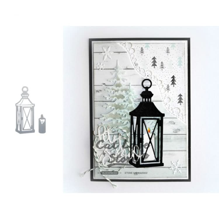 Lantern Candle Carbon Steel Knife Mold DIY Photo Album Cutting Book Greeting Card Embossing Cutting Knife Mold Reluova