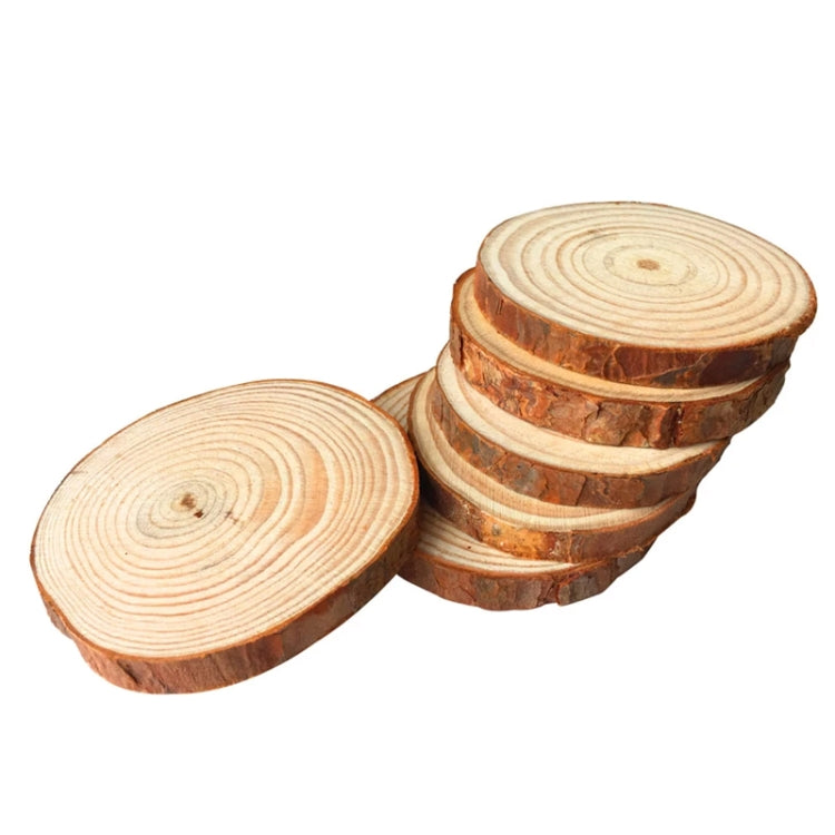 10 PCS Log Round Wood Pieces Hand-painted Decorative Shooting Props