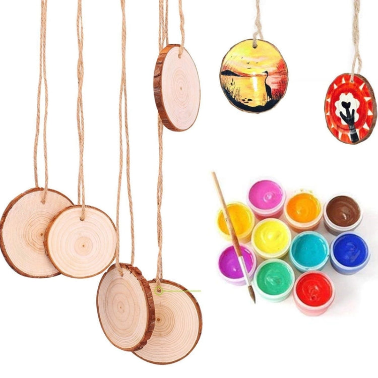 10 PCS Log Round Wood Pieces Hand-painted Decorative Shooting Props