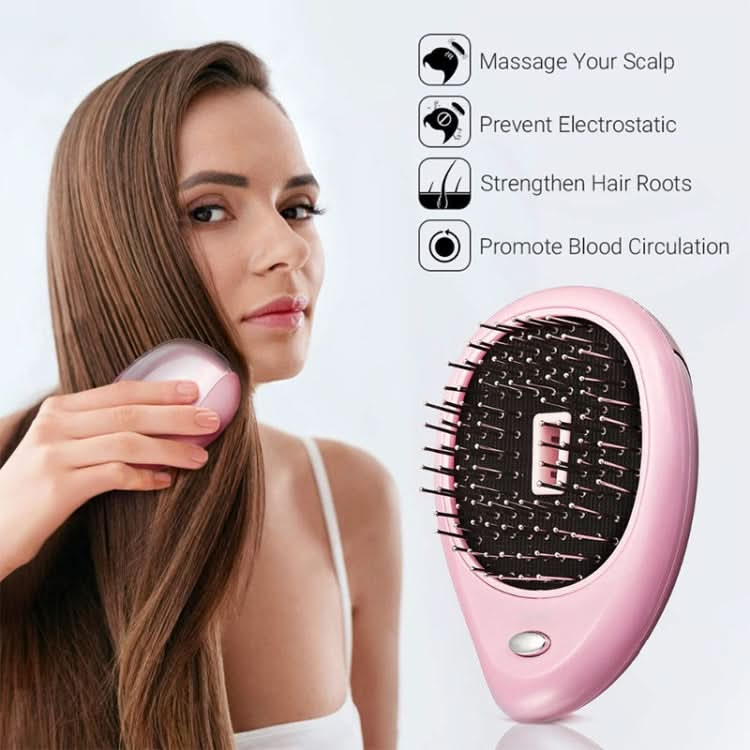 Portable Electric Hair Ionic Brush Hair Straightener Brush Negative Ion Comb Anti-static Massage Mini Straight Hair comb Reluova