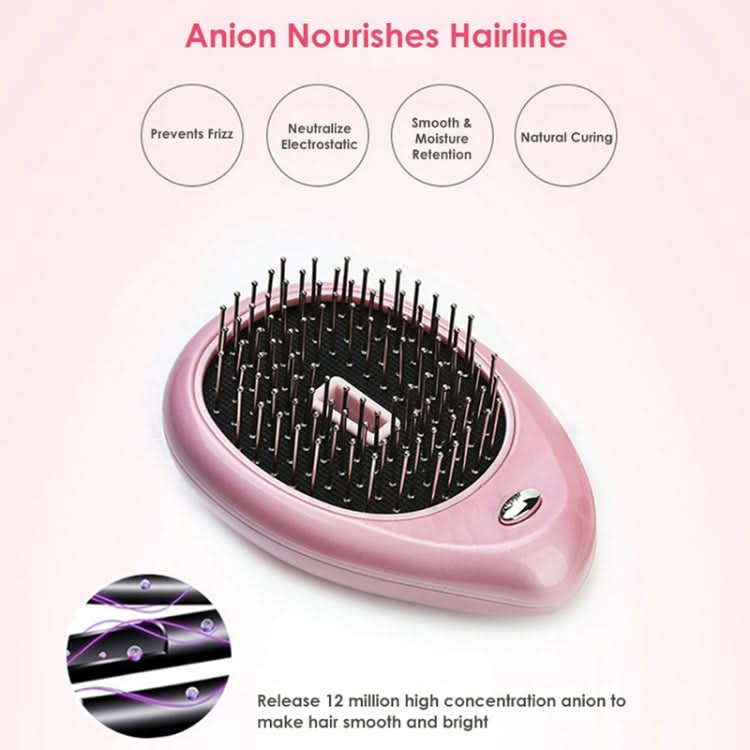 Portable Electric Hair Ionic Brush Hair Straightener Brush Negative Ion Comb Anti-static Massage Mini Straight Hair comb Reluova