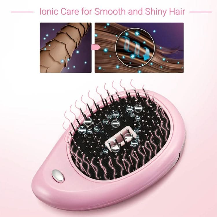 Portable Electric Hair Ionic Brush Hair Straightener Brush Negative Ion Comb Anti-static Massage Mini Straight Hair comb Reluova