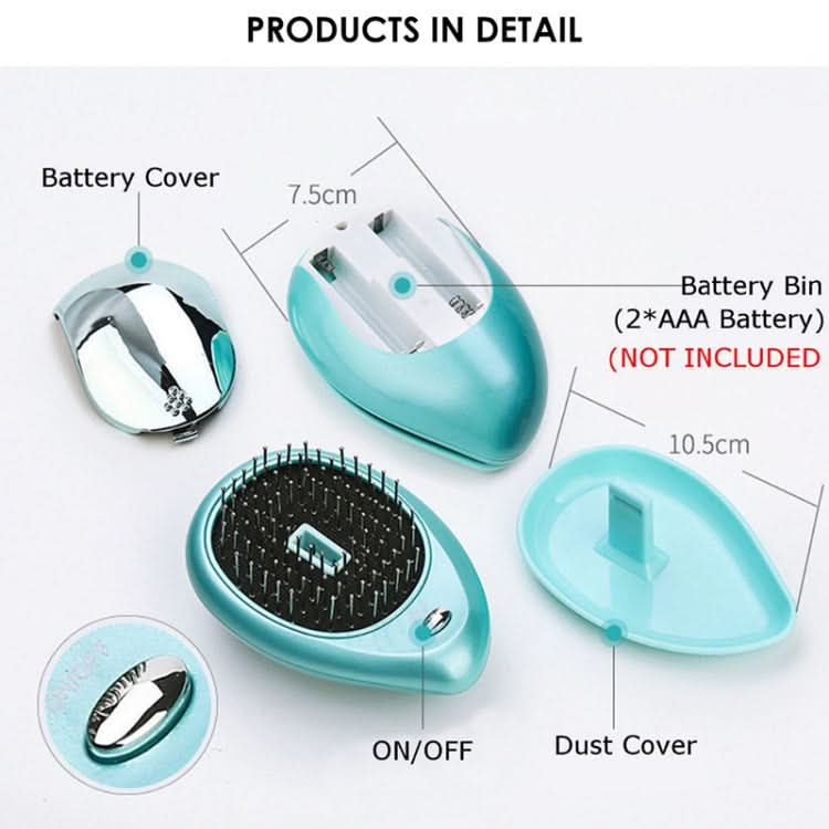 Portable Electric Hair Ionic Brush Hair Straightener Brush Negative Ion Comb Anti-static Massage Mini Straight Hair comb Reluova