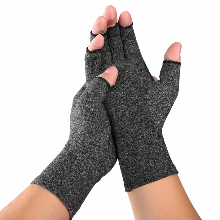 A Pair Sports Breathable Health Care Half Finger Gloves Rehabilitation Training Arthritis Pressure Gloves