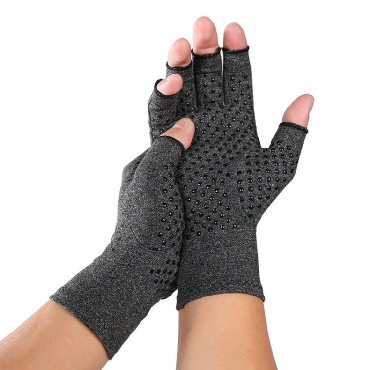 A Pair Sports Breathable Health Care Half Finger Gloves Rehabilitation Training Arthritis Pressure Gloves