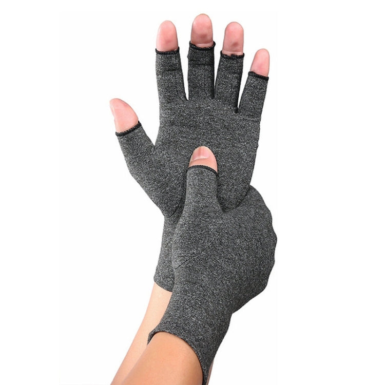 A Pair Sports Breathable Health Care Half Finger Gloves Rehabilitation Training Arthritis Pressure Gloves