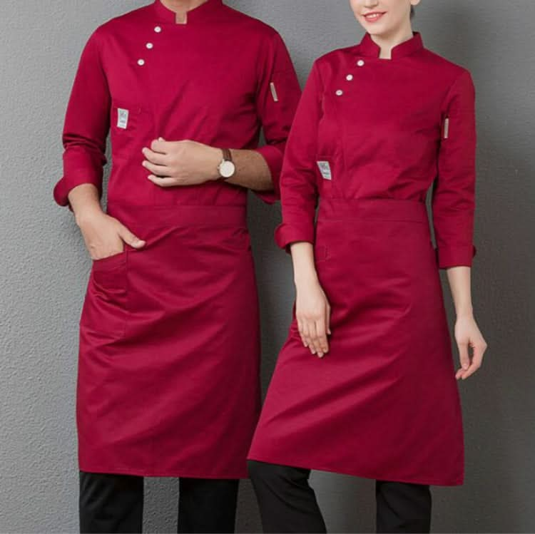 Men and Women Hotel Canteen Cake Baker Kitchen Long Sleeve Work Clothes Reluova