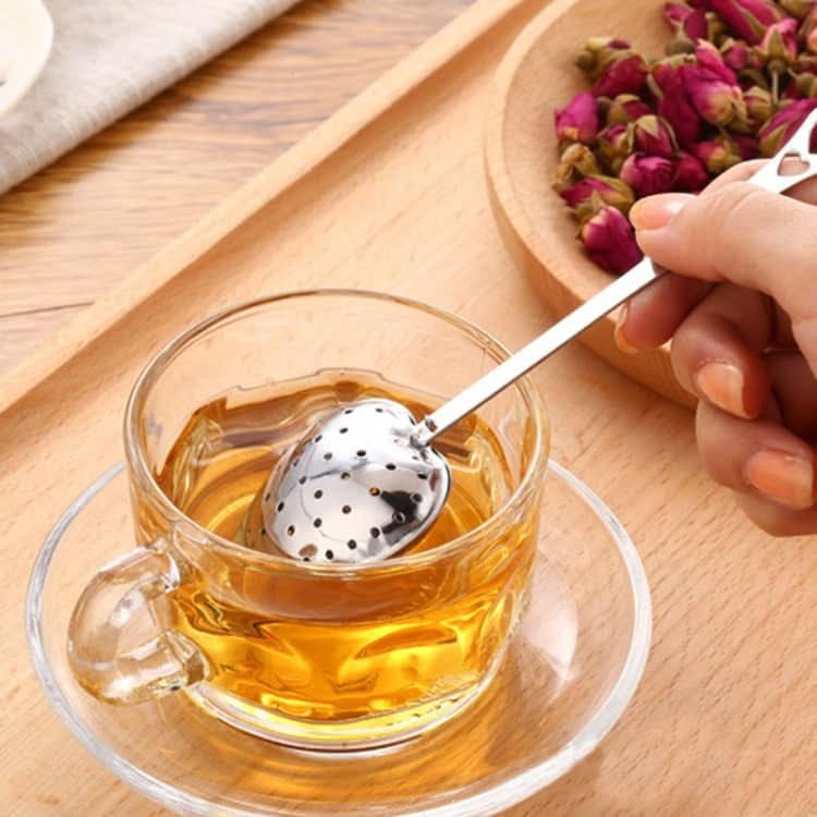 2 PCS Stainless Steel Practical Heart Shape Tea Infuser Spoon Strainer-Reluova