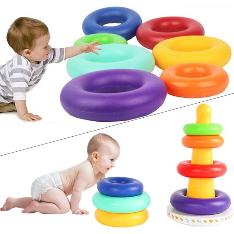 Music Rainbow Stacking Ring Rainbow Tower Tumbler Children Stacking Rings Reluova