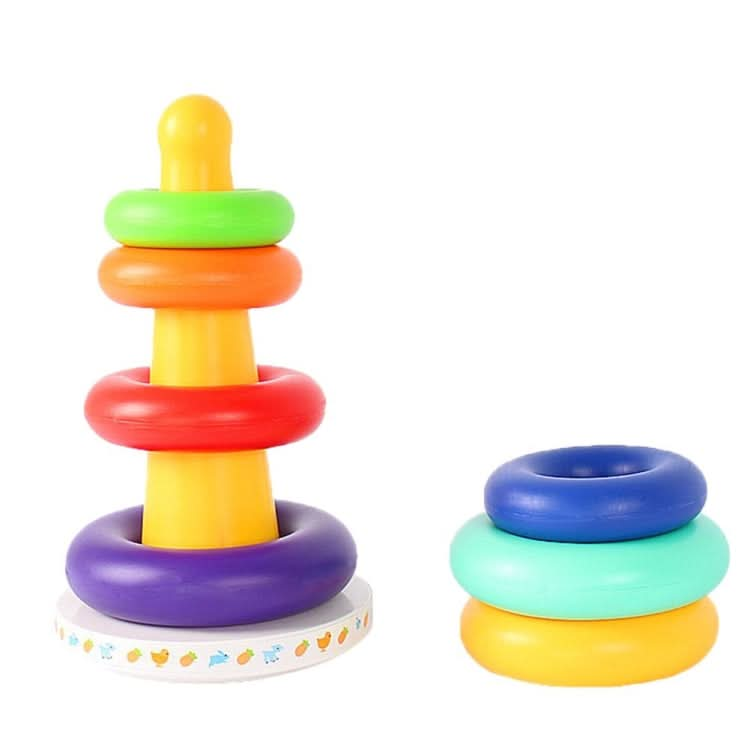 Music Rainbow Stacking Ring Rainbow Tower Tumbler Children Stacking Rings Reluova