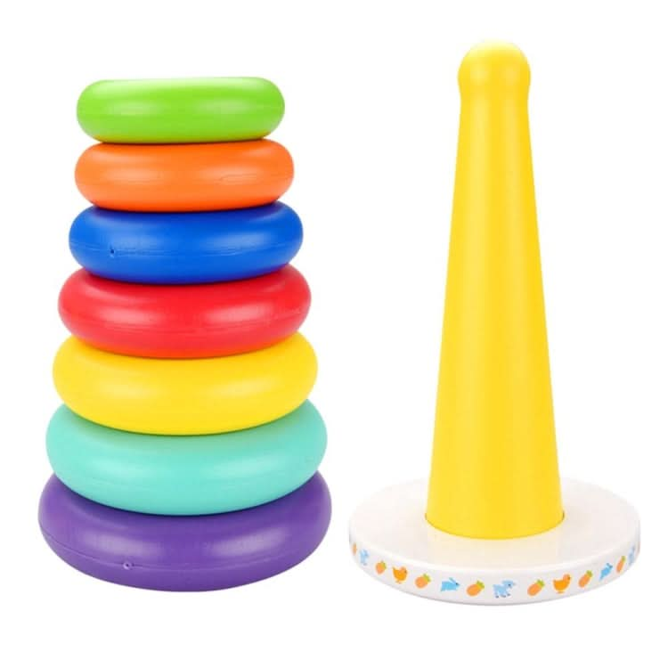 Music Rainbow Stacking Ring Rainbow Tower Tumbler Children Stacking Rings Reluova