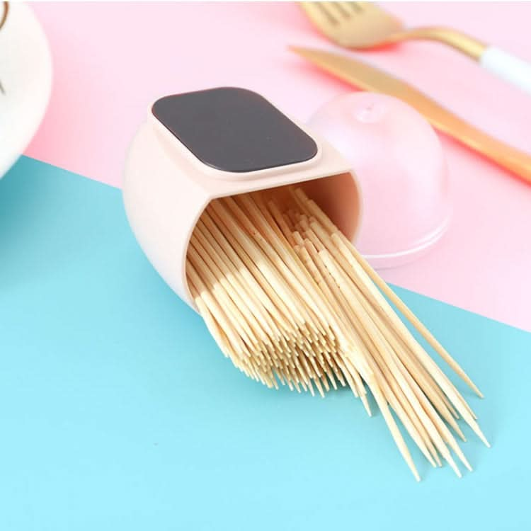 Household Living Room Egg Shape Magnetic Suction Toothpick Box Refrigerator Magnetite Toothpick Holder Random Color Delivery - Reluova