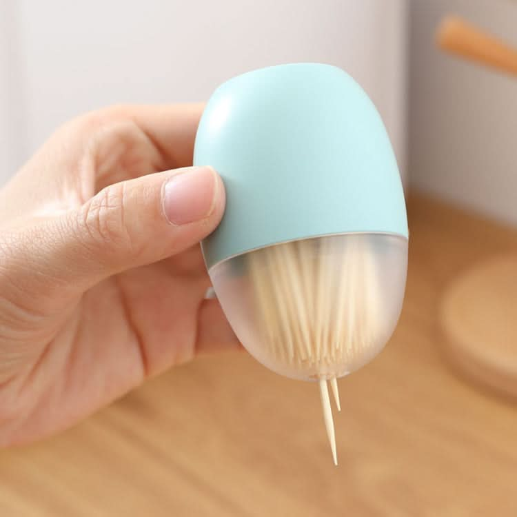 Household Living Room Egg Shape Magnetic Suction Toothpick Box Refrigerator Magnetite Toothpick Holder Random Color Delivery - Reluova