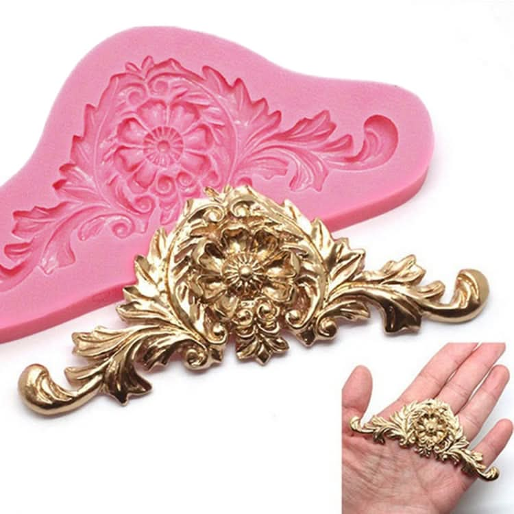 2 PCS Vintage Embossed Fondant Silicone Mold Court Lace Flower Vine DOY Baking Cake Tool-Reluova