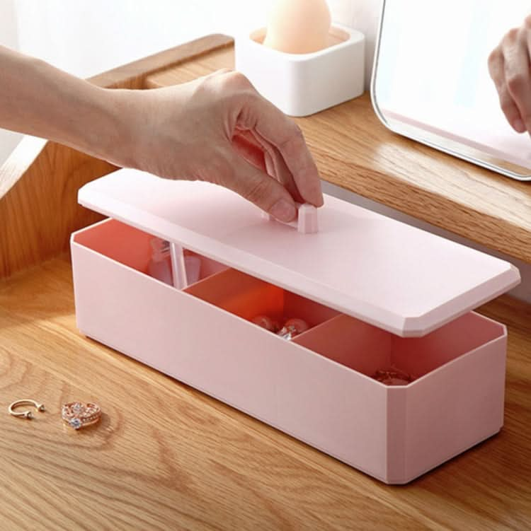 Desktop Partition Cosmetics Dustproof Storage Box Debris Finishing Box