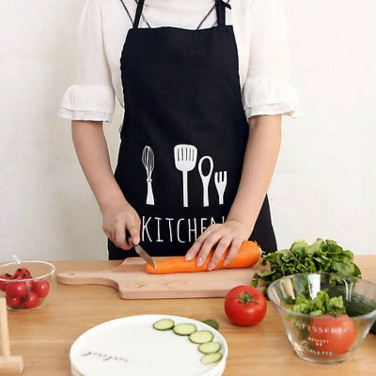 Printing Cutlery Pattern Kitchen Bakery Apron - Reluova