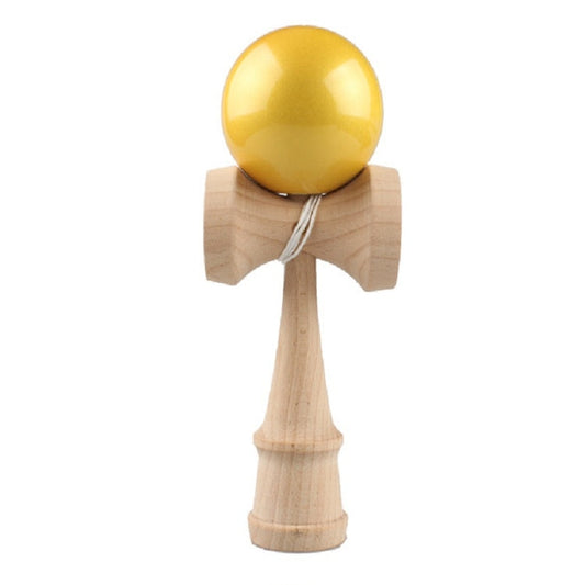 Children Fitness Leisure Wooden Educational Toy Sword Ball Wooden Skill Ball, Random Color Delivery Reluova