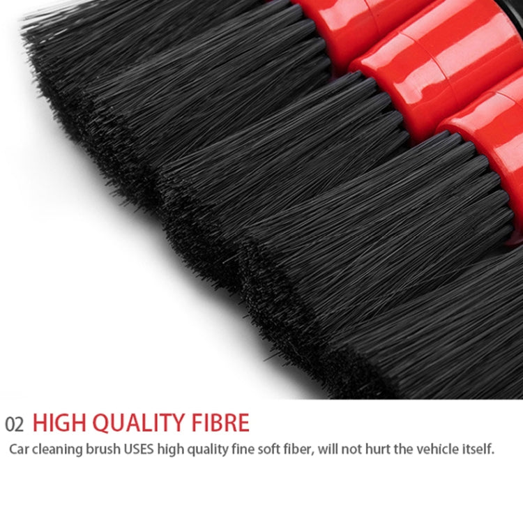 5 Pcs Car Detailing Brush Cleaning Natural Boar Hair Brushes Auto Detail Tools Products Wheels Dashboard ÎҵÄÉ̵ê