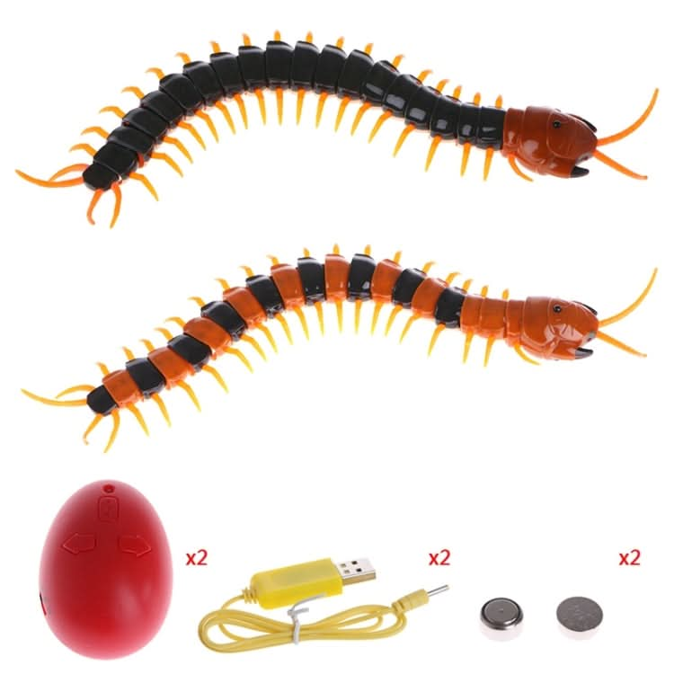 Remote Control Animal Centipede Creepy-crawly Prank Funny Toys Gift for Kids, Color Random Delivery Reluova