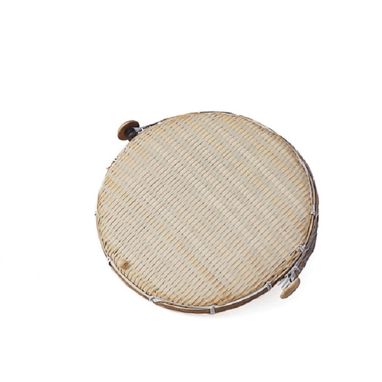 Household Bun Frame Round Dustpan Bamboo Woven Storage Basket