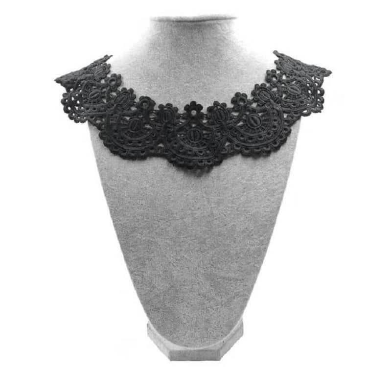 Milk Silk Lace Embroidered Collar Hollow Fake Collar DIY Clothing Accessories, Size: about 32 x 26cm Reluova