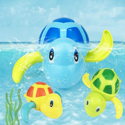 Cartoon Turtle Shape Clockwork Toy Babies Bathing Play Water Toy Children Educational Toy