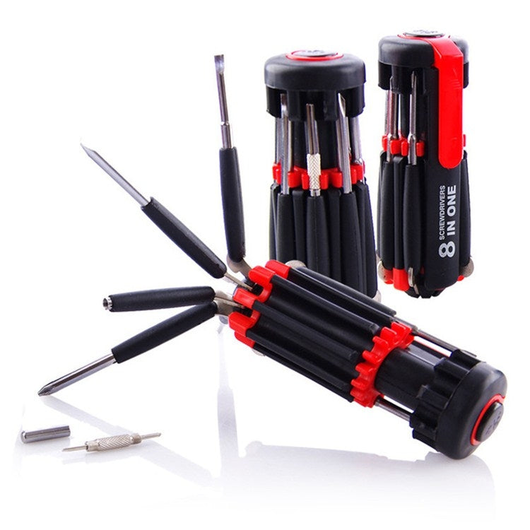 8 In1 Multi-function Hand Screwdriver With LED Light My Store