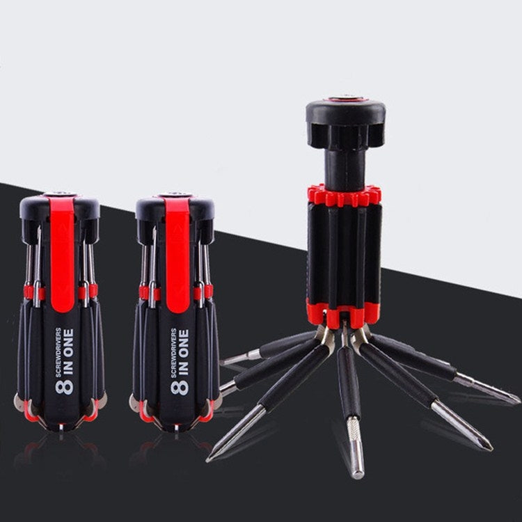 8 In1 Multi-function Hand Screwdriver With LED Light My Store