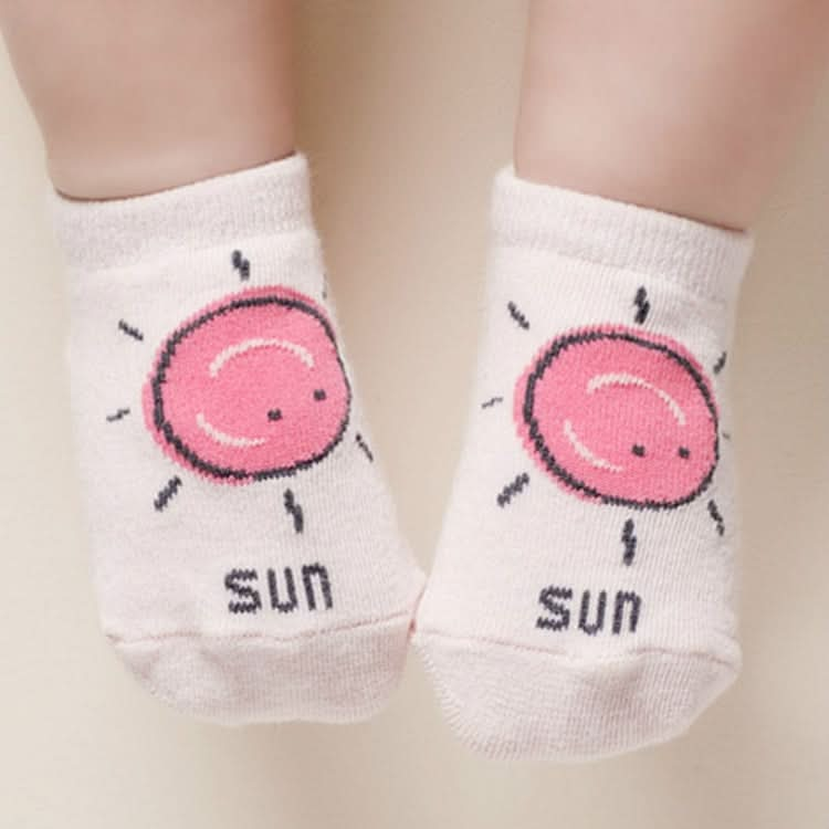 3 Pairs Autumn and Winter Cotton Non-slip Children Baby Cartoon Floor Socks-Reluova