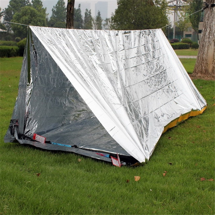 Emergency Simple Tent Outdoor Rescue Blanket First Aid Sunscreen Insulation Blanket