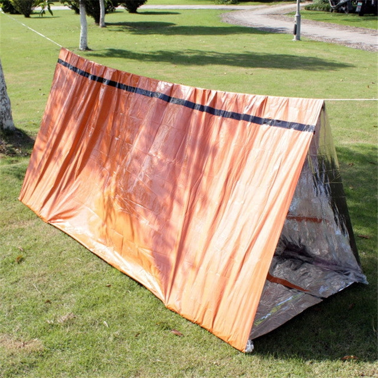 Emergency Simple Tent Outdoor Rescue Blanket First Aid Sunscreen Insulation Blanket Reluova