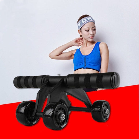 Multifunctional Frog-Style Four-wheel Abdominal Wheel Abdominal Muscle Exercise Fitness Equipment