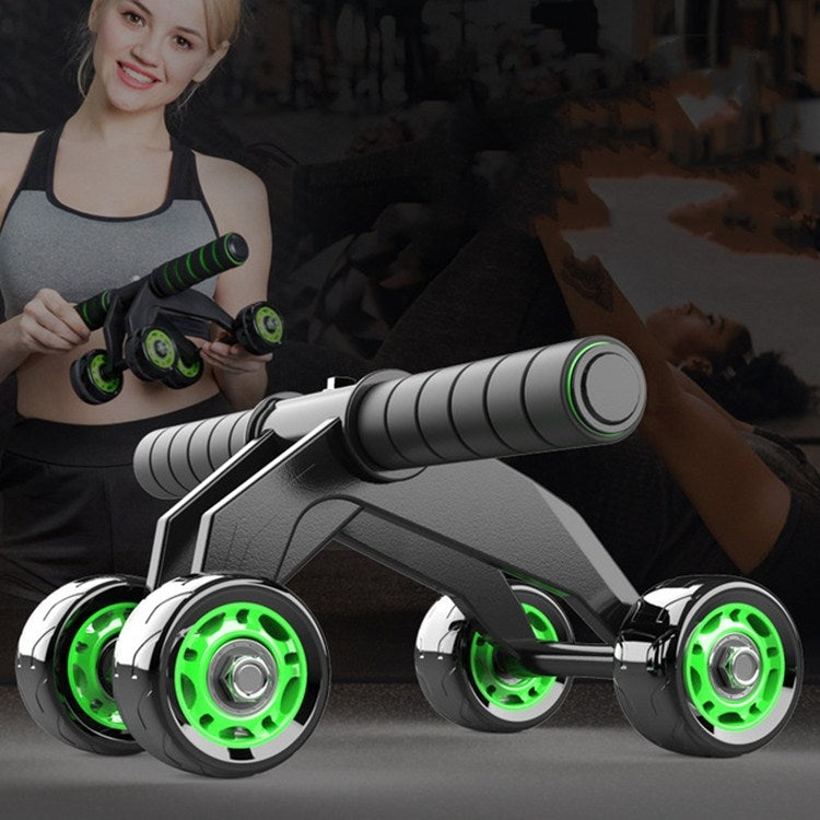 Multifunctional Frog-Style Four-wheel Abdominal Wheel Abdominal Muscle Exercise Fitness Equipment